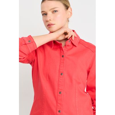 Imagen 2 del producto Blusas Manga Larga Mujer Rojo