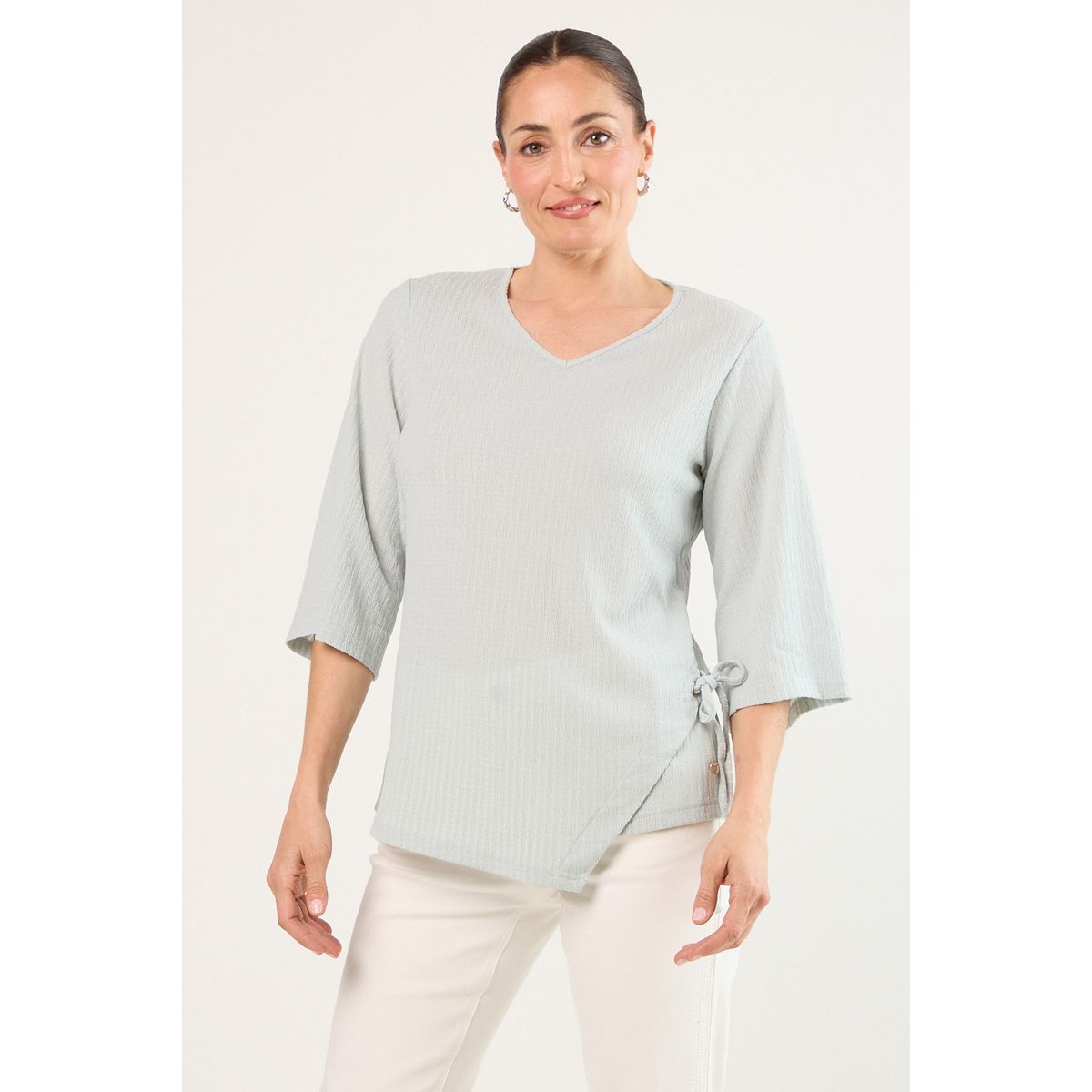 MA GRIFFE - Polera Manga Larga Mujer Verde Magriffe