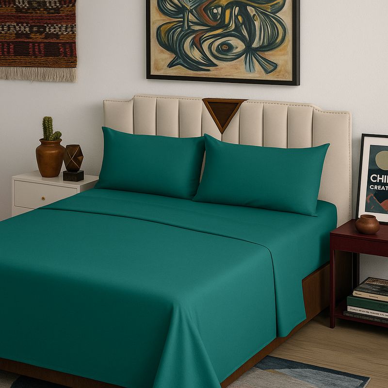 ARMONIA - Juego de cama Esmeralda Super King size 144H Unicolor