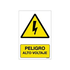 MAU PRINT - Señaletica Peligro alto voltaje 20x30