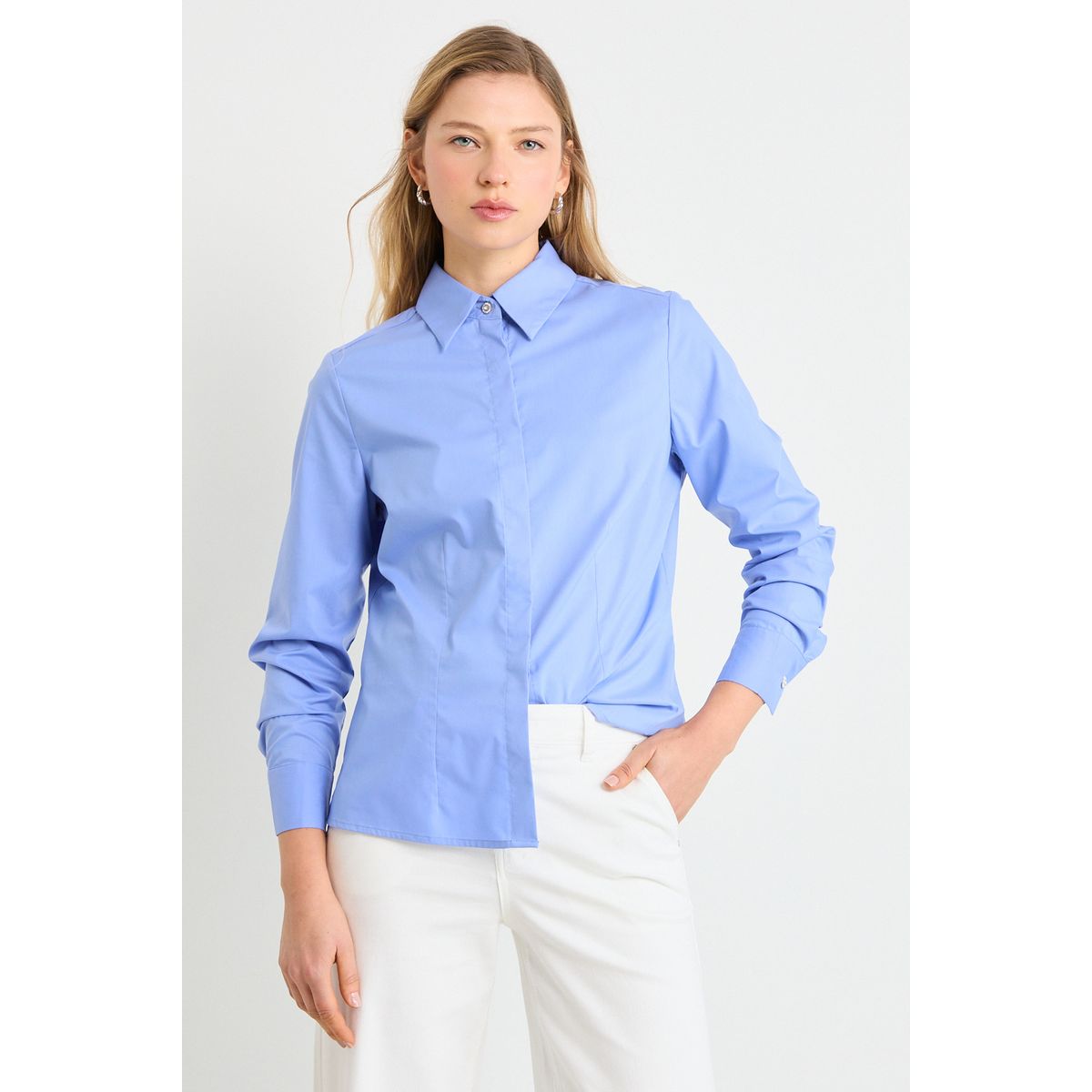 ASH - Blusas Manga Larga Mujer Azul Ash