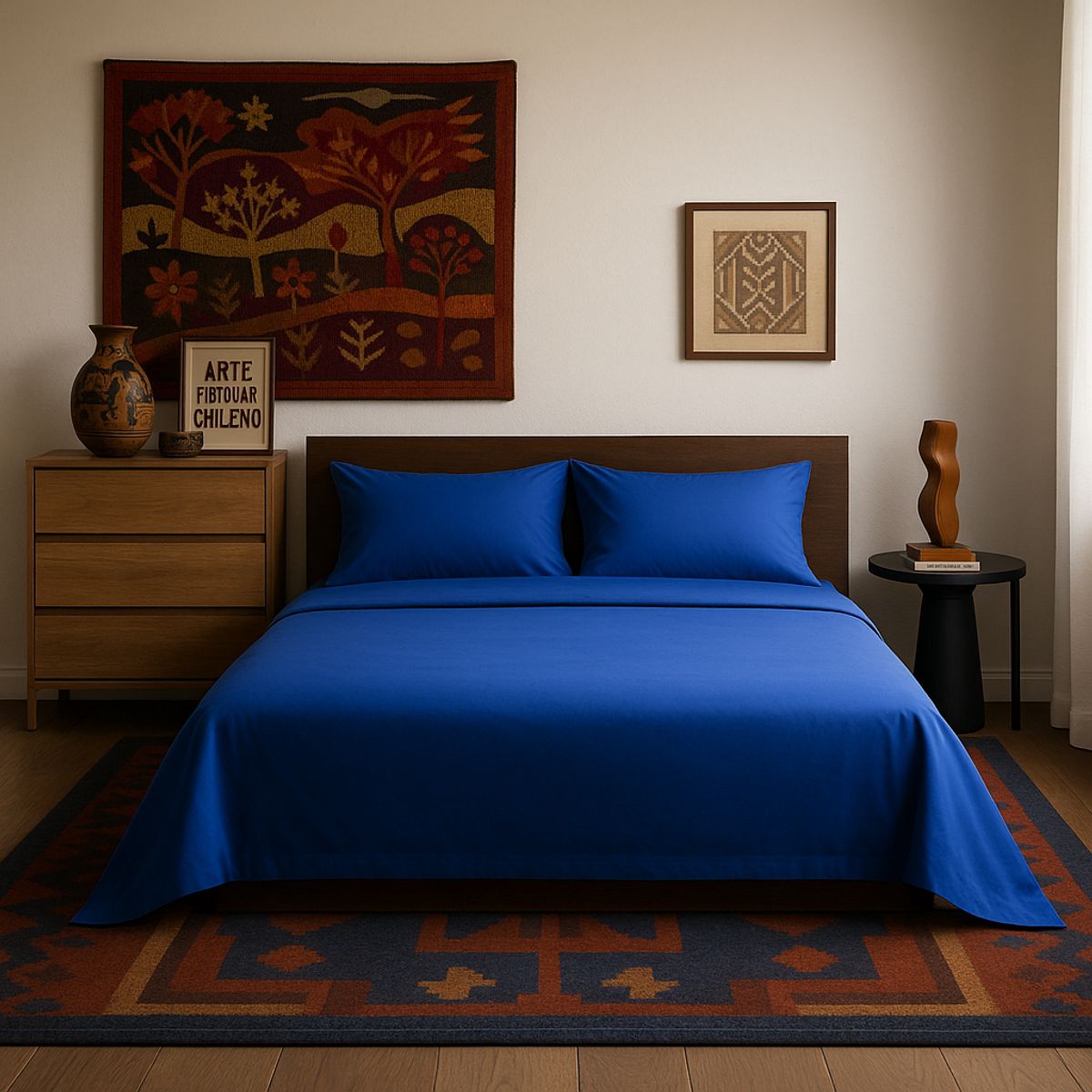 ARMONIA - Kit de sábanas Marino Super King 144 h Sin estampado