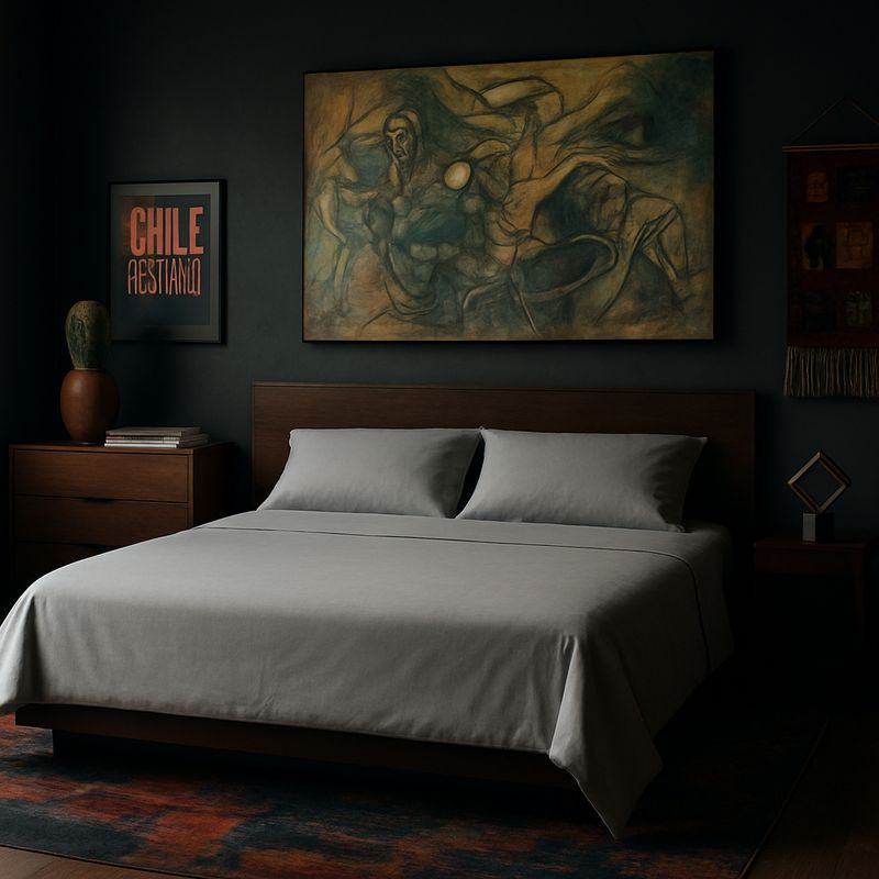 ARMONIA - Set de cama Plata SuperKing 144 h Sin estampado