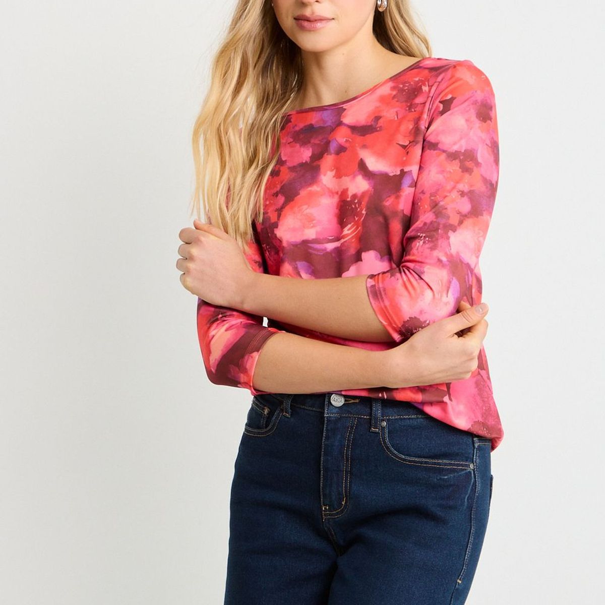 ASH - Polera Manga Larga Mujer Rojo Ash