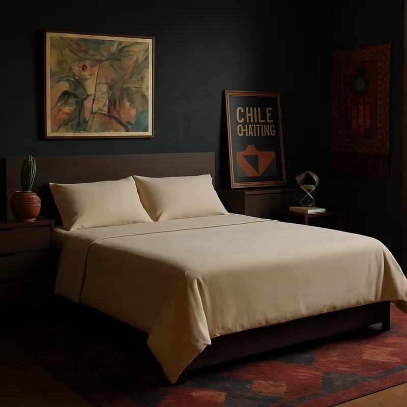 ARMONIA - Conjunto de sábanas Beige Super king 144 h Liso