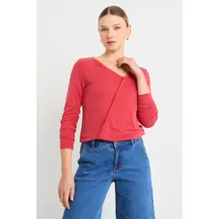 ASH - Polera Manga Larga Mujer Coral