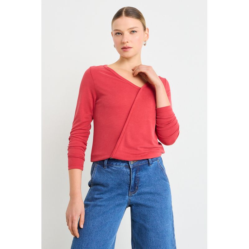 ASH - Polera Manga Larga Mujer Coral Ash