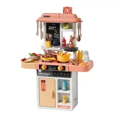 GENERICO - Juguete Cocina 43 Piezas 68cm Interactiva Coral Infantil