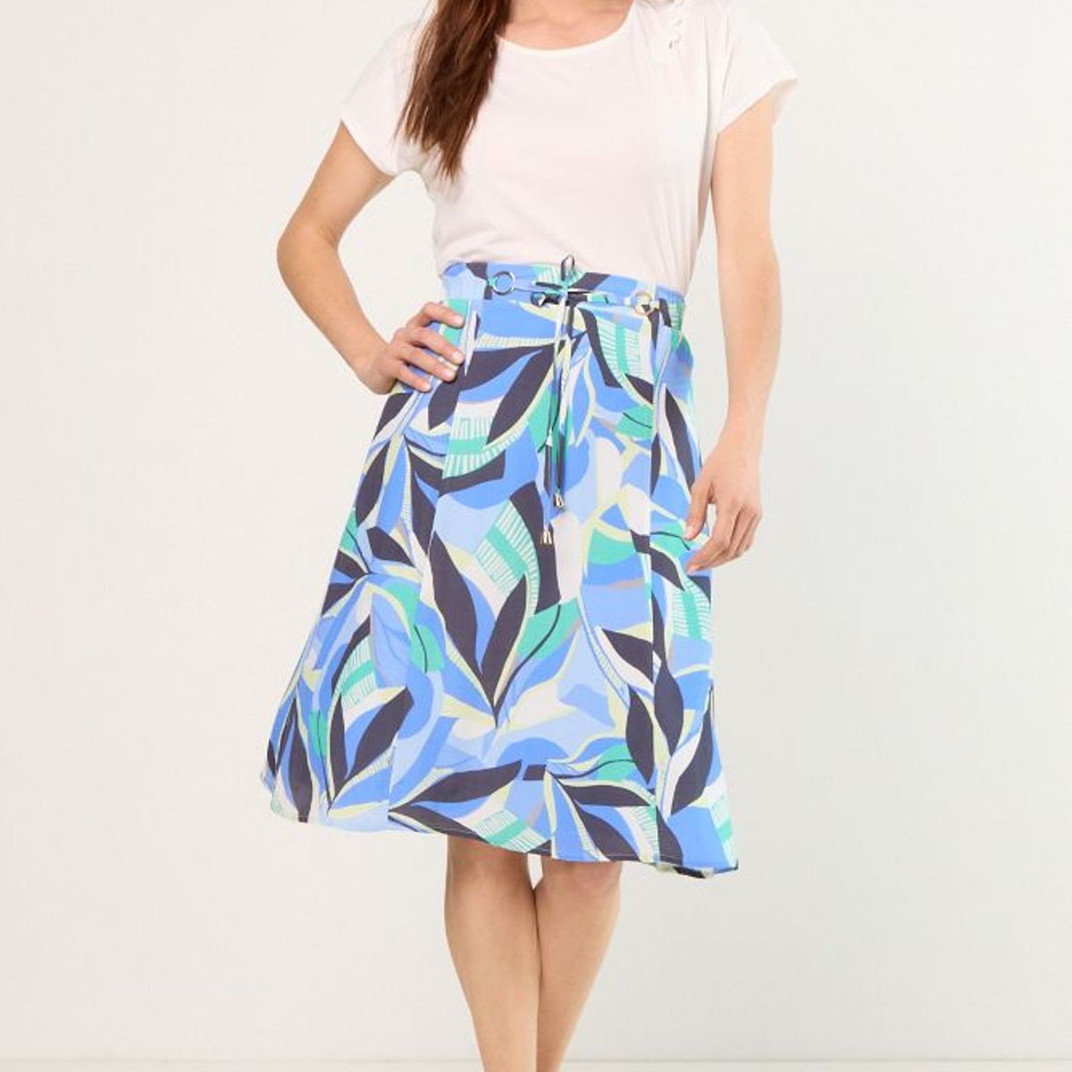 MA GRIFFE - Falda Larga Mujer Negro Magriffe