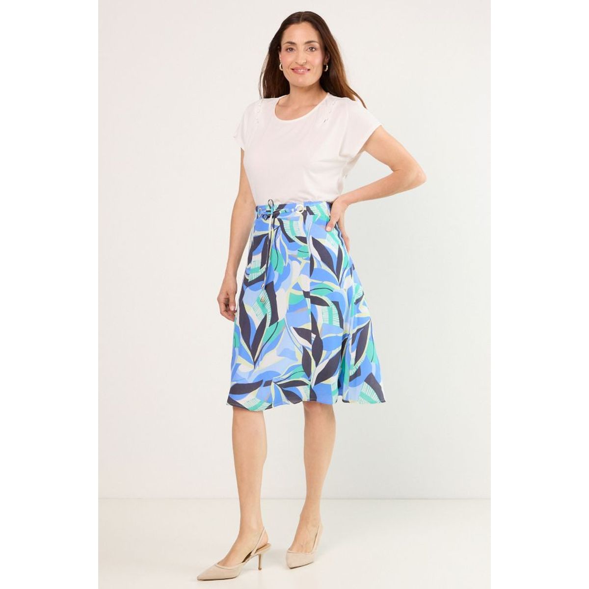 MA GRIFFE - Falda Larga Mujer Negro Magriffe