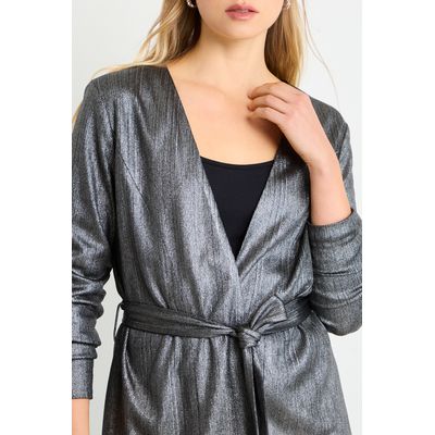 Imagen 2 del producto Tapado Abierto Mujer Gris