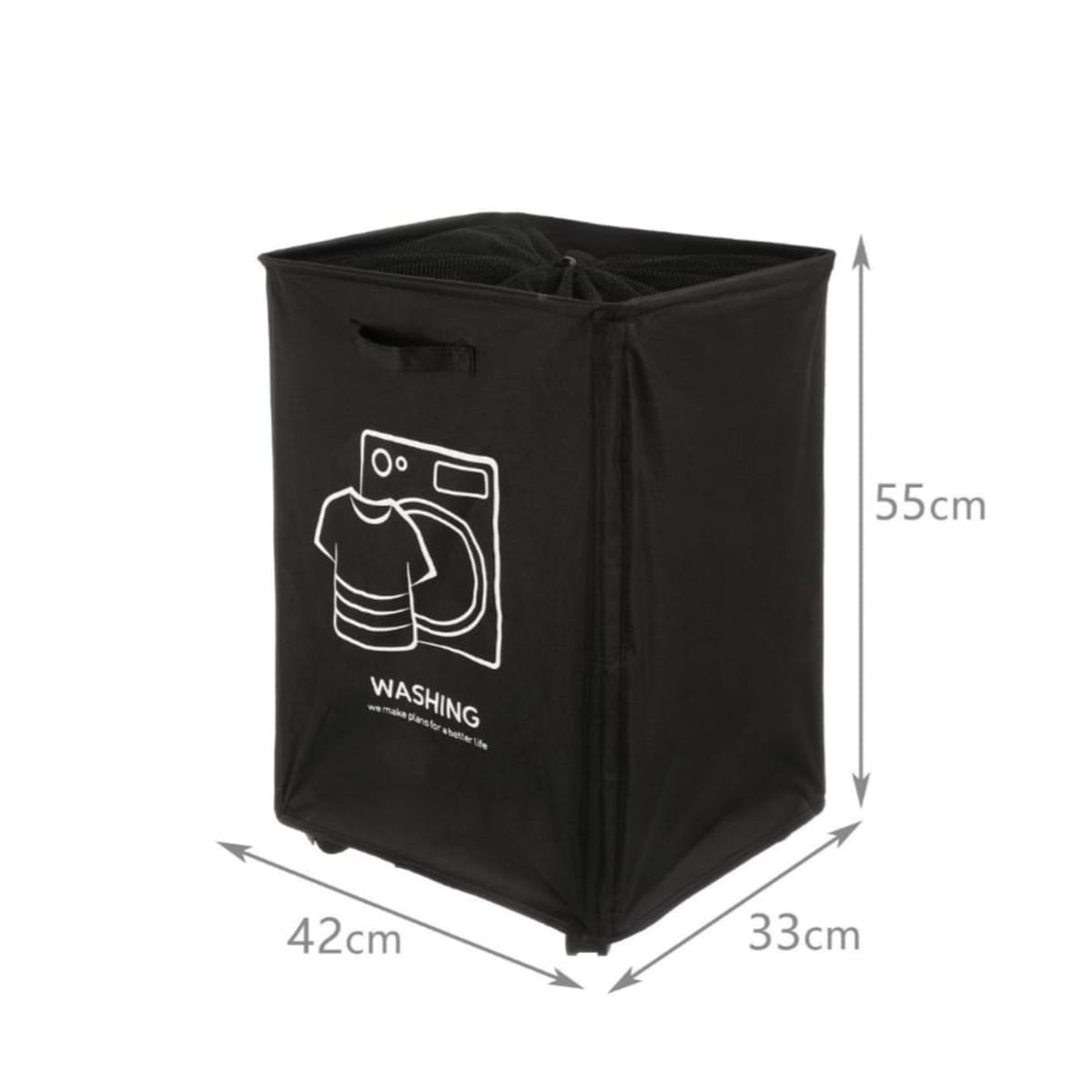 HOMEY - Canasto Para Ropa Sucia, Plegable, Con 4 Ruedas