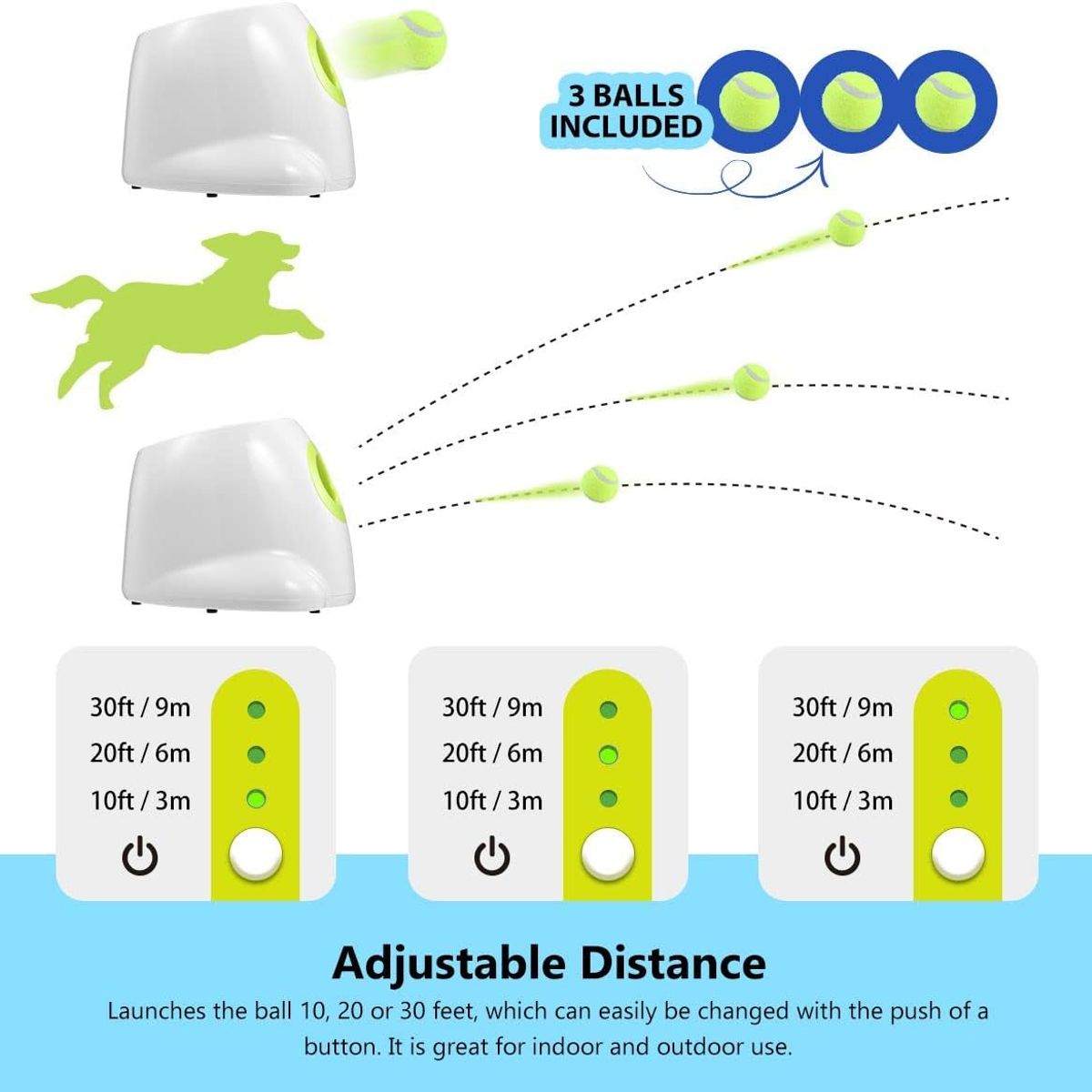 GENERICO - Lanzador Automático De Pelotas Perros Juguete All For Paws