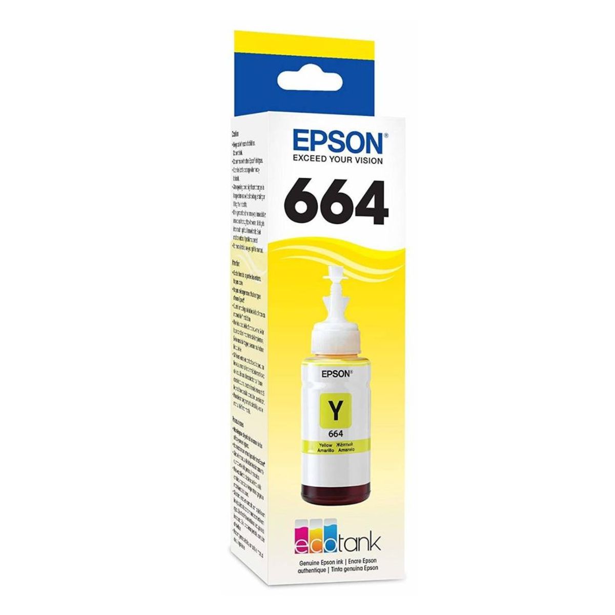 EPSON - Tinta Epson T664 Amarillo Original Para Impresoras EcoTank