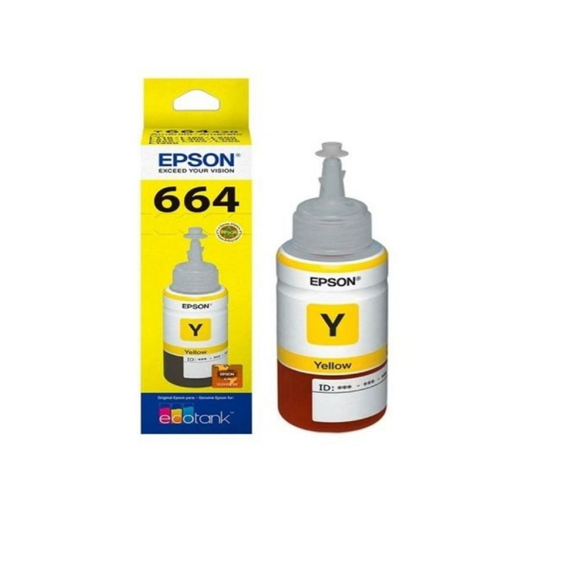 EPSON - Tinta Epson T664 Amarillo Original Para Impresoras EcoTank