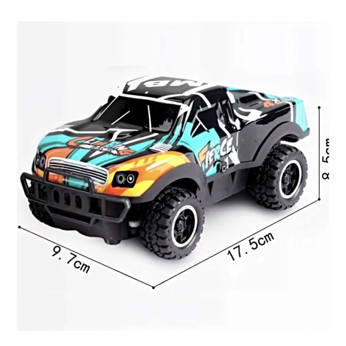GENERICO - Juguete Auto A Control Remoto 4x4 17cm Diseño Infantil