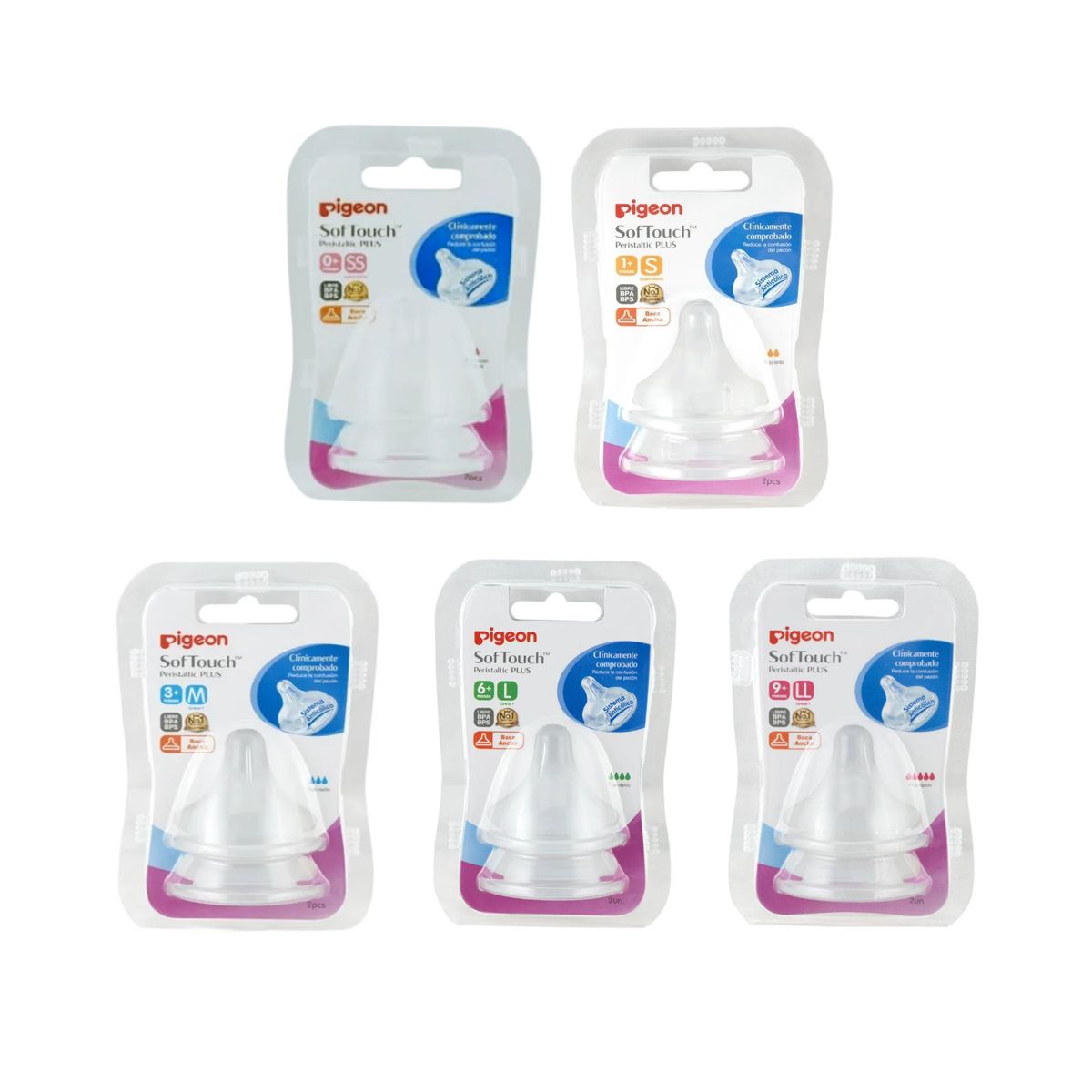 PIGEON - Chupete Pigeon softouch Boca Ancha SS