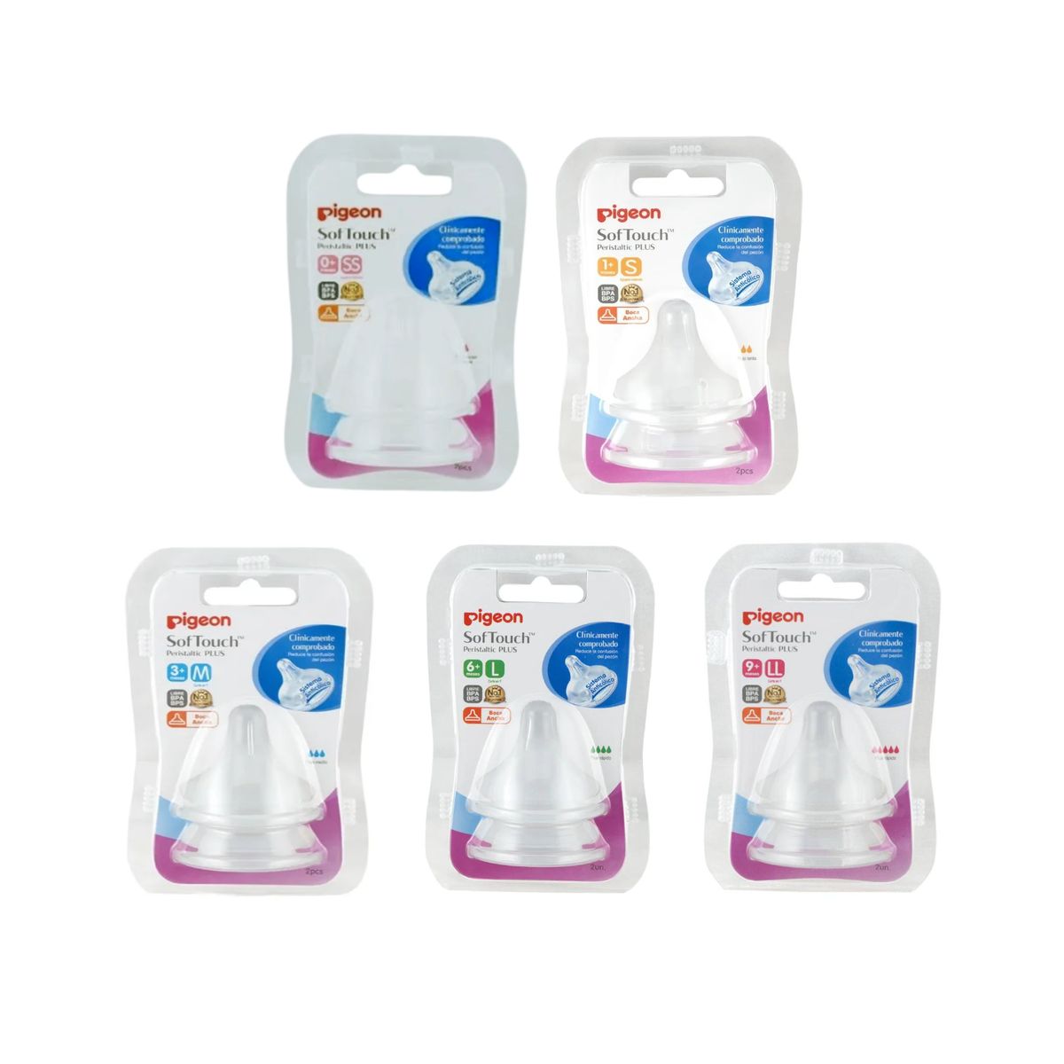 PIGEON - Chupete Pigeon softouch Boca Ancha SS