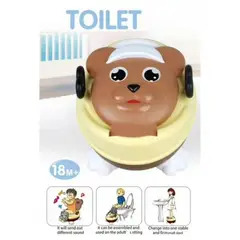 GENERICO - Pelela Bacinica Con Luces Y Musica Oso Cafe Infantil