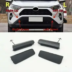 GENERICO - Tapa Gancho Remolque Delantero Toyota New Rav 2019+ - Negro - 10
