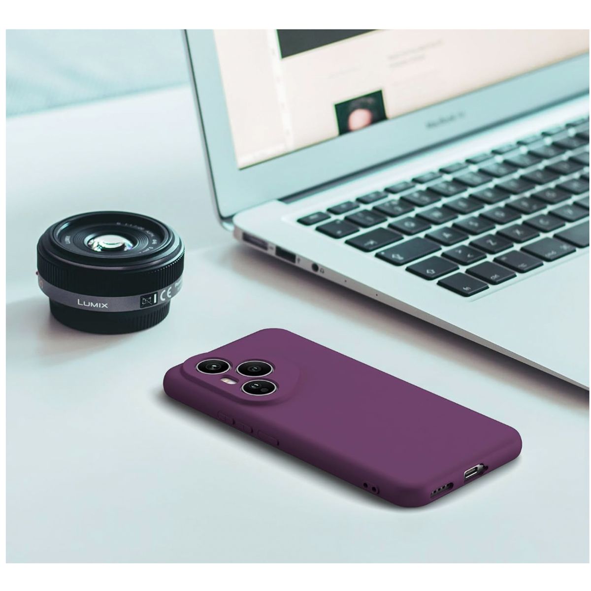 JOIGO - Carcasa Funda Para Honor 400 Pro Goma Morado