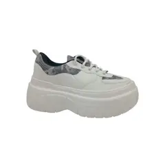 HERIEL - Zapatilla Blanca Plataforma Mujer