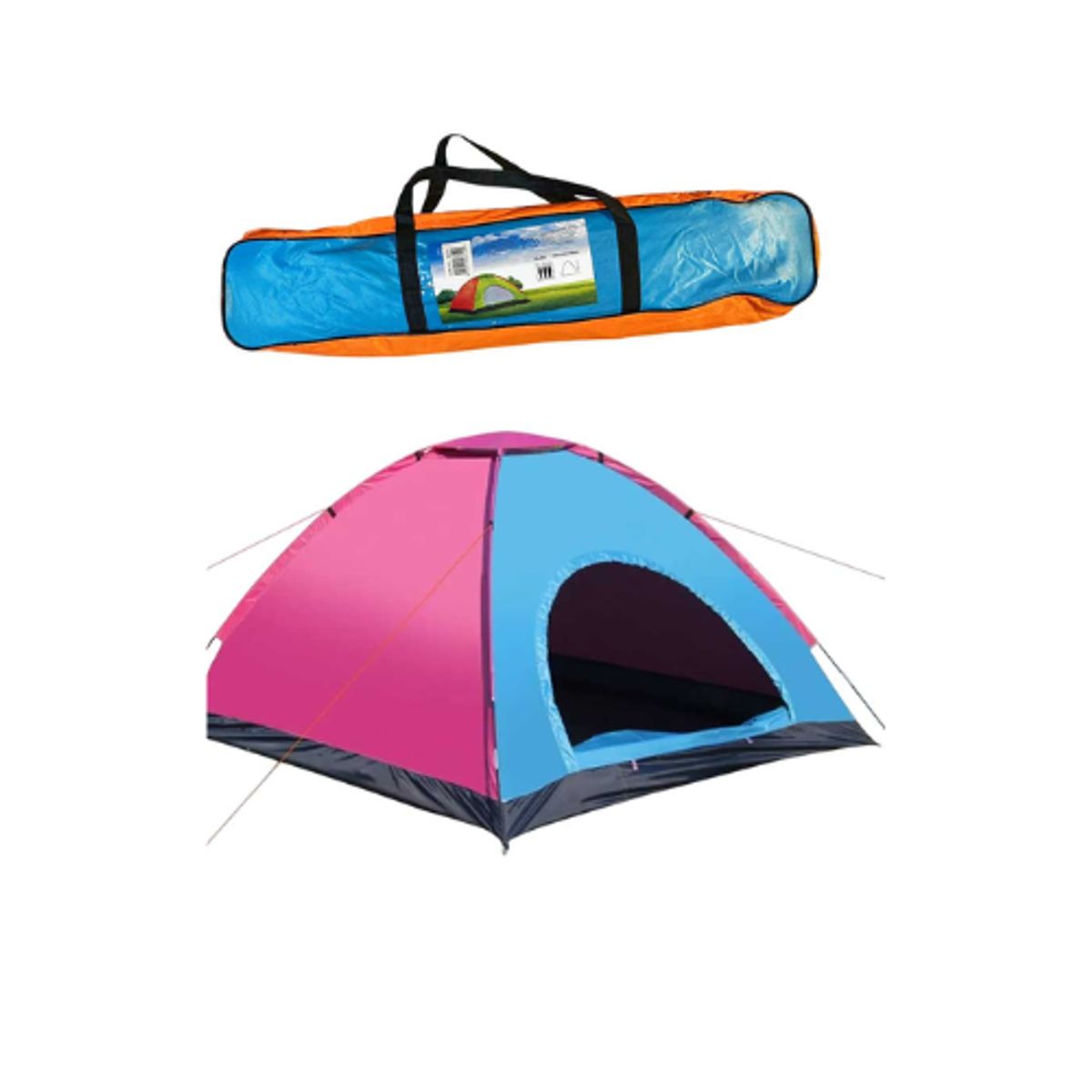 GENERICO - Carpa Camping Manual Para 3 Personas