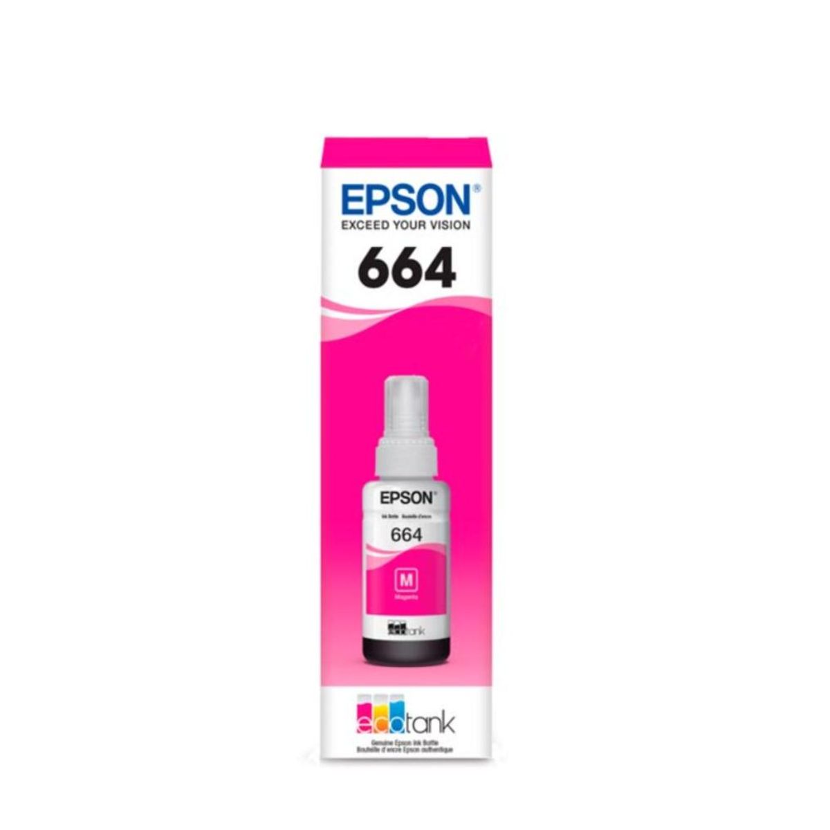 EPSON - Tinta Epson T664 Magenta Original Para Impresoras EcoTank
