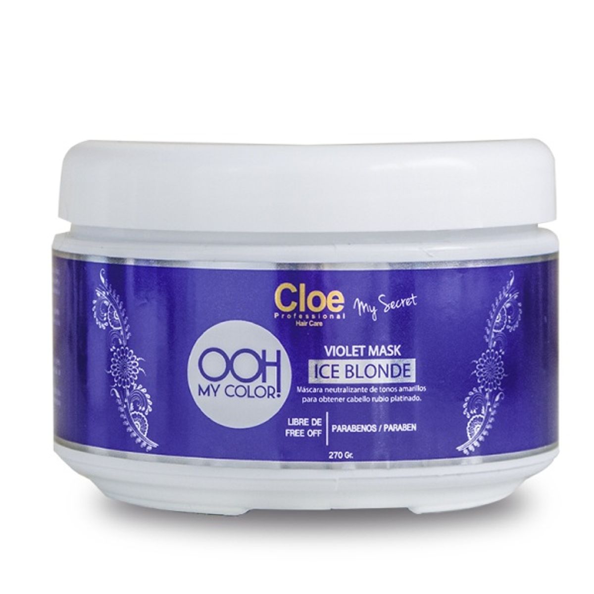 CLOE - Máscara Ooh My Color Violet Ice Blonde Cloe 270GR