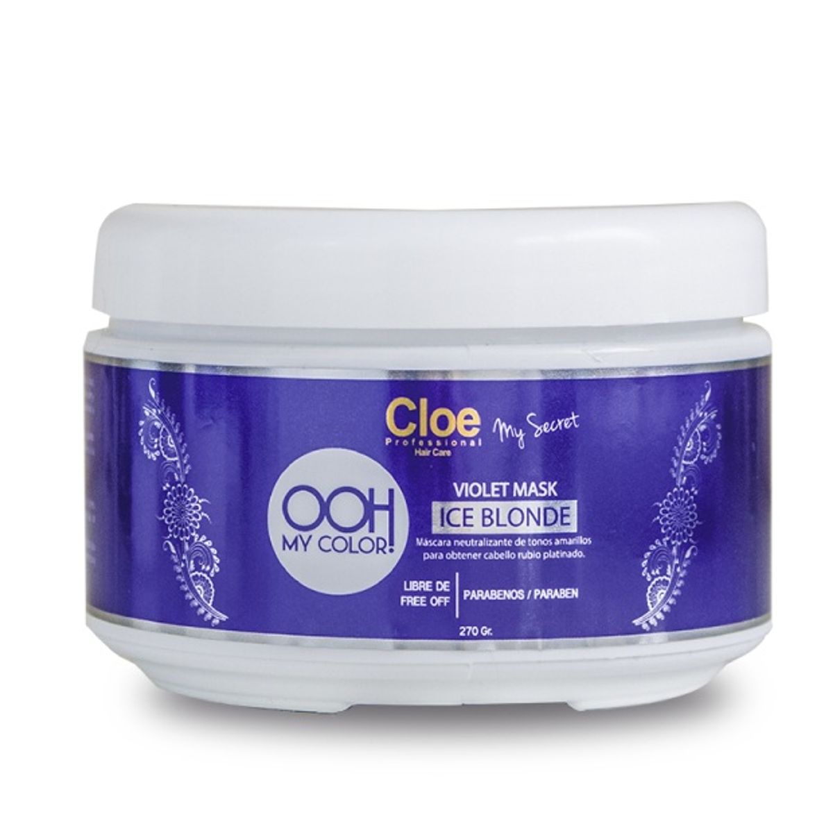 CLOE - Máscara Ooh My Color Violet Ice Blonde Cloe 270GR
