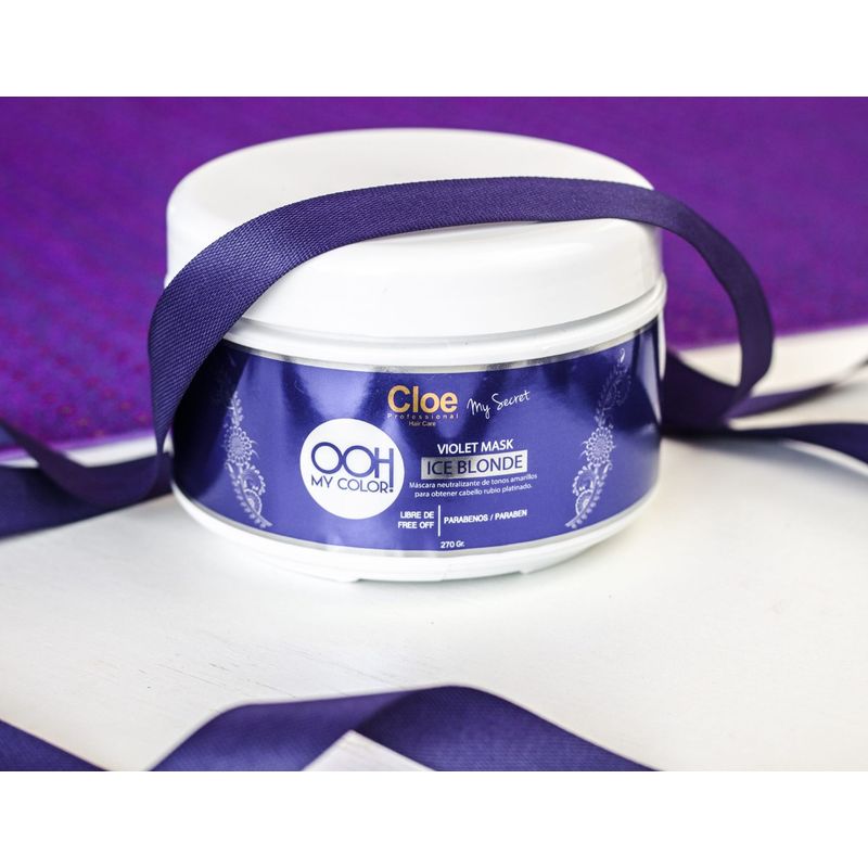 CLOE - Máscara Ooh My Color Violet Ice Blonde Cloe 270GR