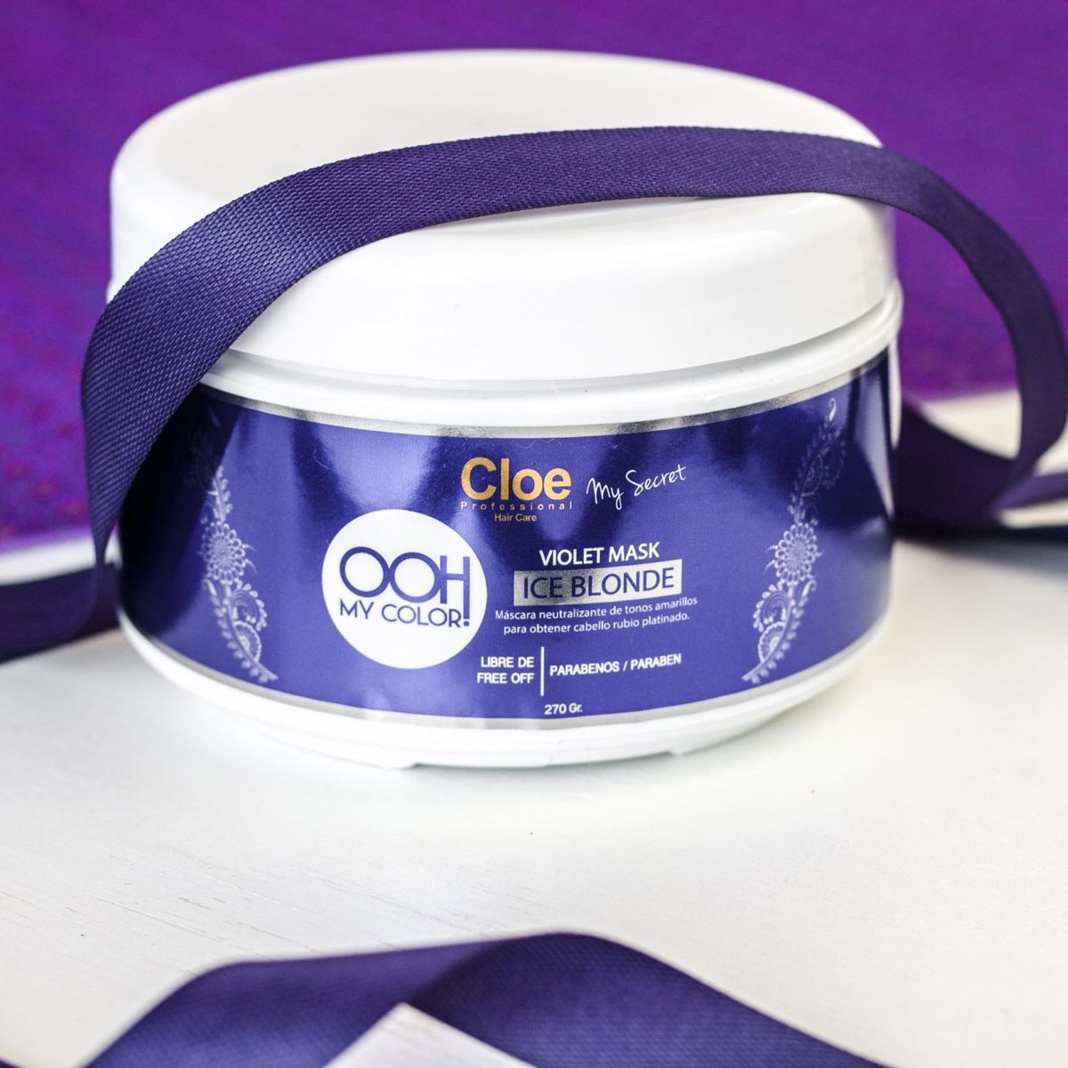 CLOE - Máscara Ooh My Color Violet Ice Blonde Cloe 270GR