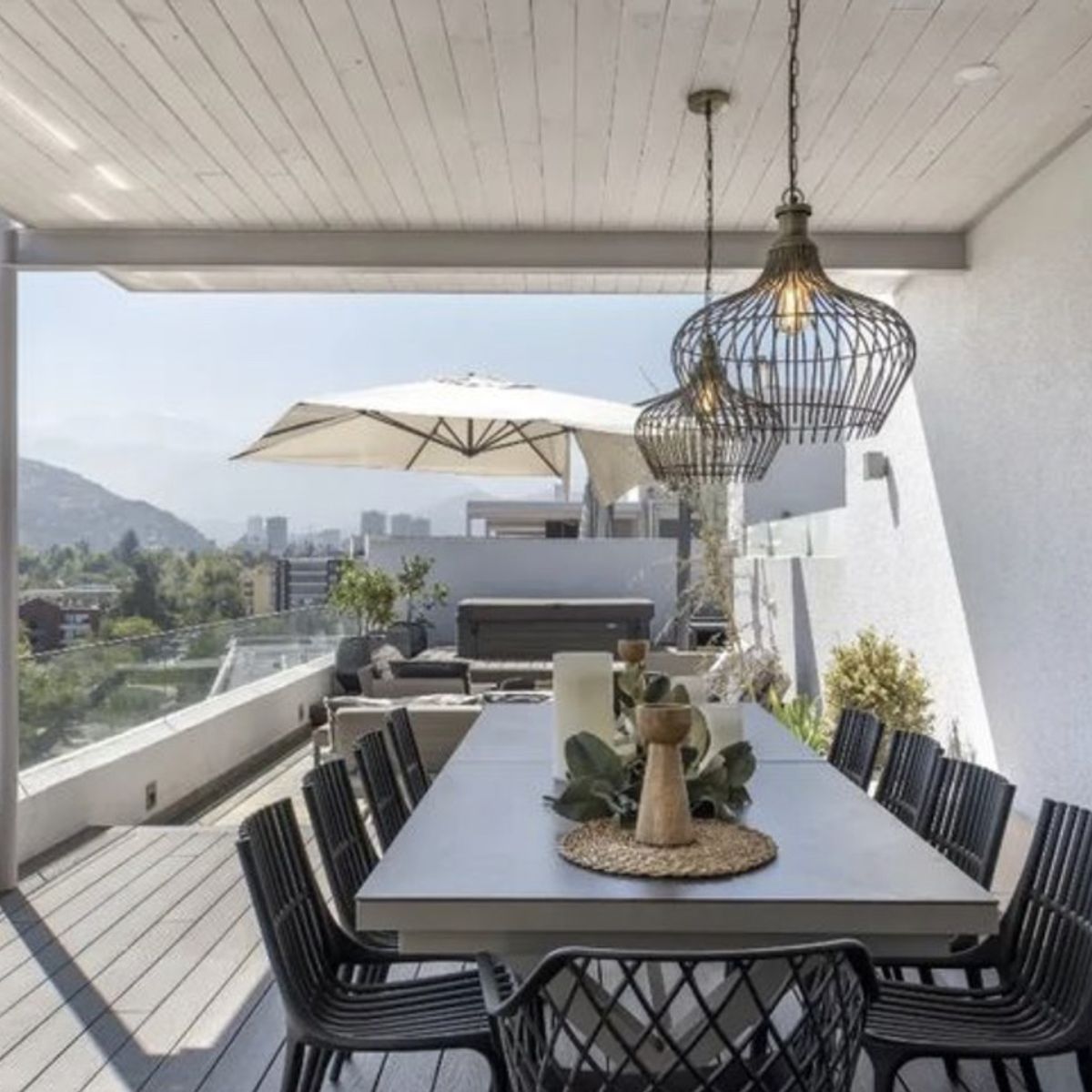 TODO TERRAZA - Mesa Comedor de terraza Extensible Marmara Taupe