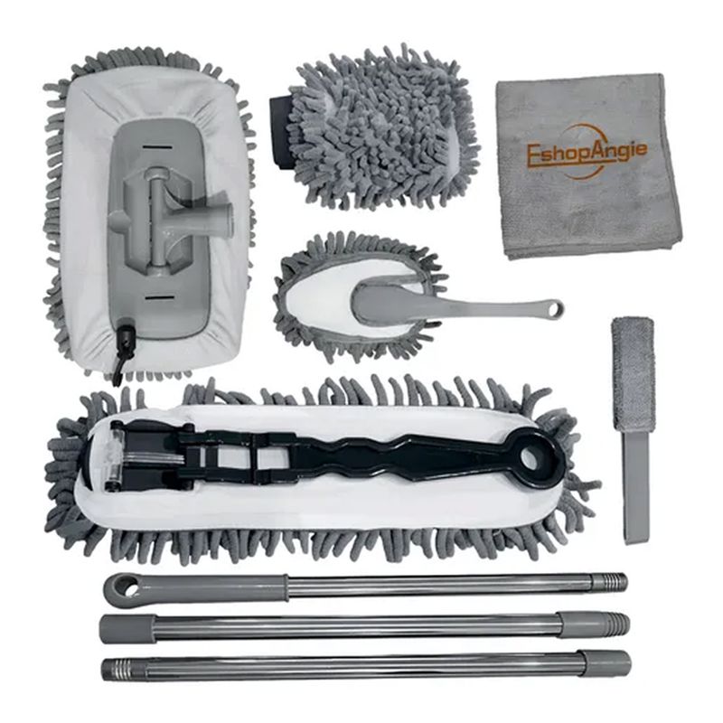 OFERTABKN - Kit Cepillos De Microfibra Auto Hogar Interior Y Exterior