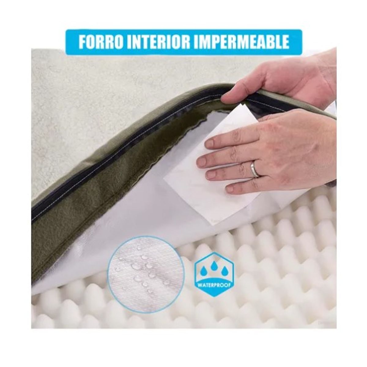 OFERTABKN - Cama Colchón Ortopédica Para Mascotas Perros 77x51cm Lavable