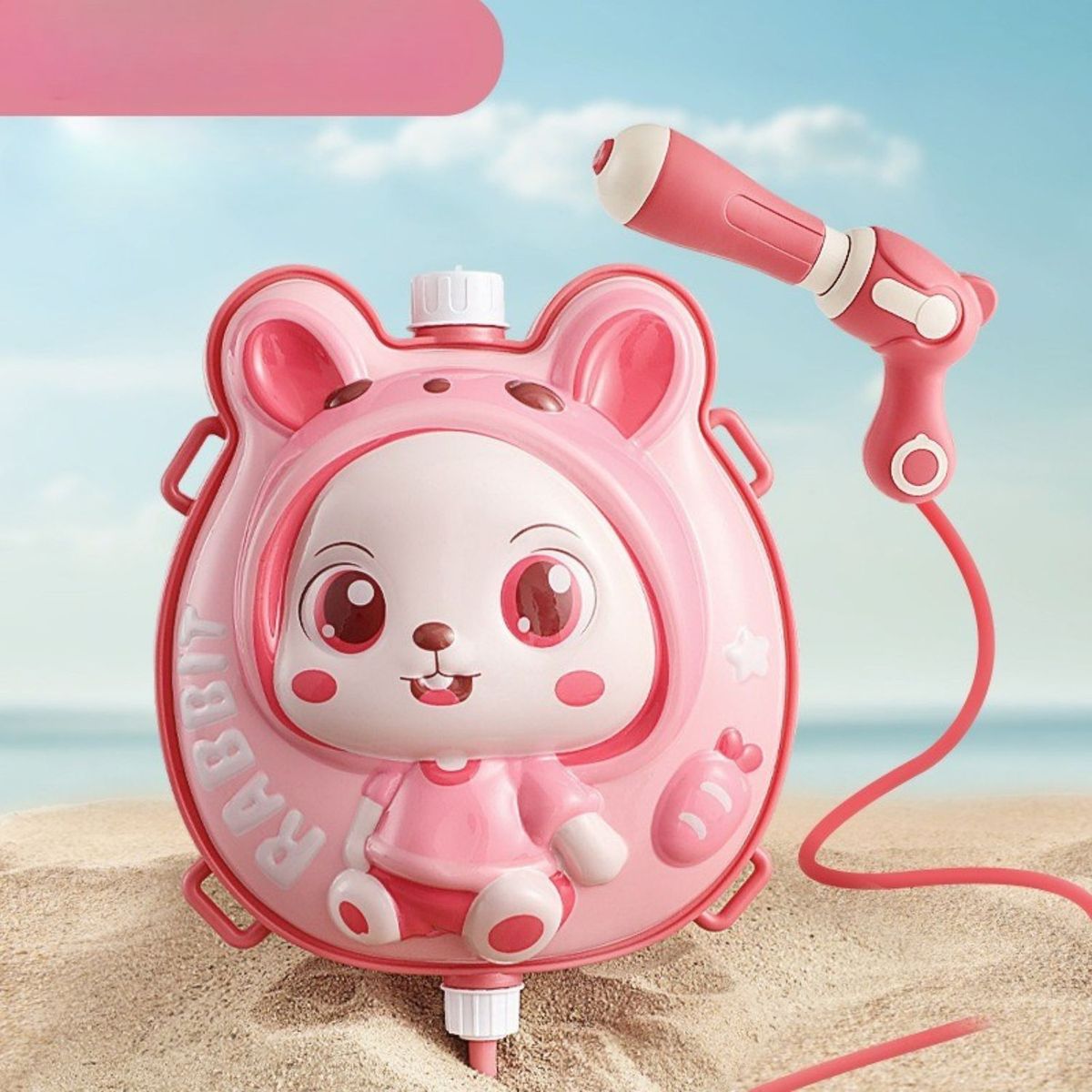 BABYLUNA - Juguete Pistola de Agua con Mochila 2000ML Conejito