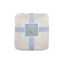 TIENDA EL GARAGE - FRAZADA MANTA POLAR 240 GSM KING SIZE 200*210 CASA BELLA CREMA