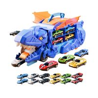 Maleta Dinosaurio Transformable Para Llevar Autos de Juguetes 12 En 1