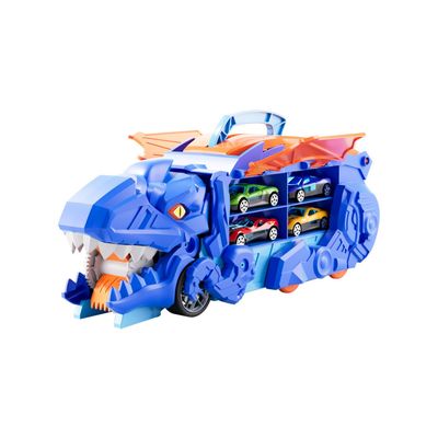 Imagen 2 del producto Maleta Dinosaurio Transformable Para Llevar Autos de Juguetes 12 En 1