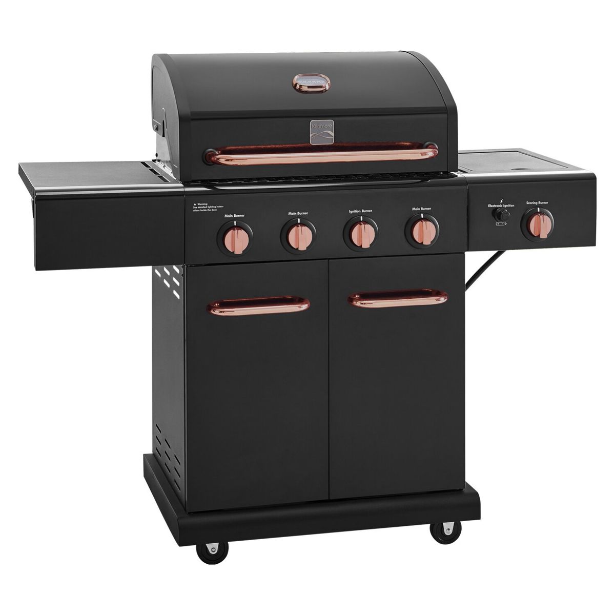 KENMORE - Parrilla A Gas De 4 Quemadores  Sellador Lateral