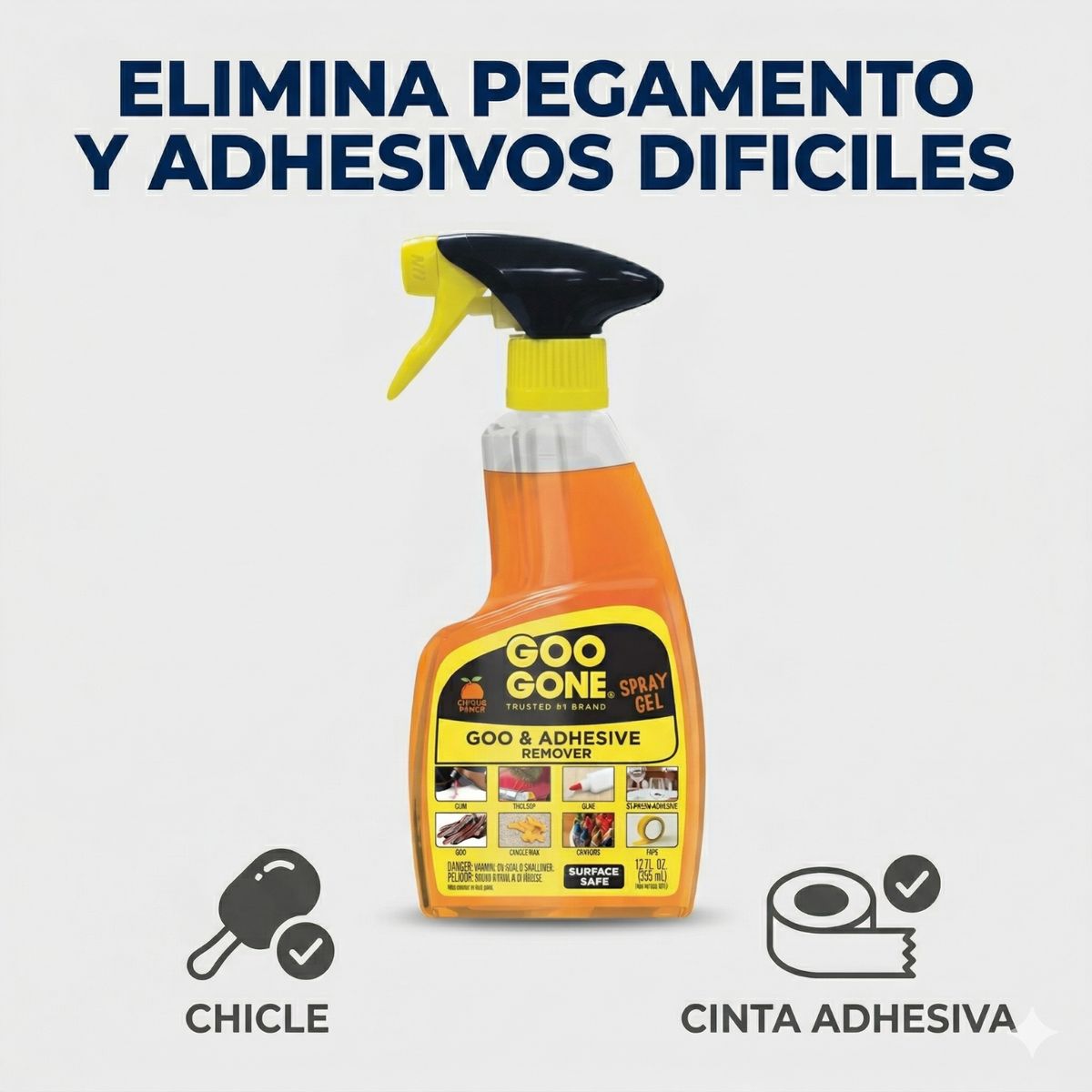 Removedor De Adhesivos Spray Gel 355ml, marca GOO GONE - Foto 2