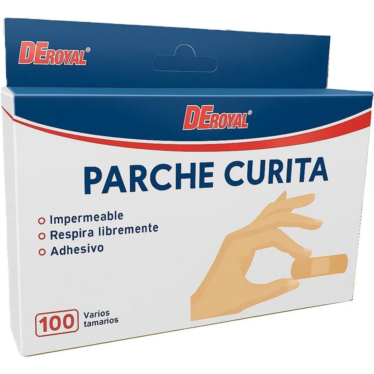 GENERICO - Parches Curitas Caja 100 Unids Banditas Adhesivas 70x18mm