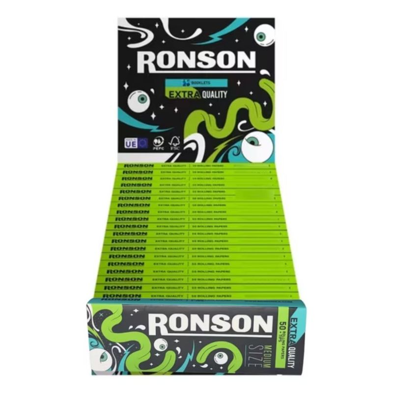 RONSON - Papelillo Ronson Display Extra Quality + Tips 24 Librillos