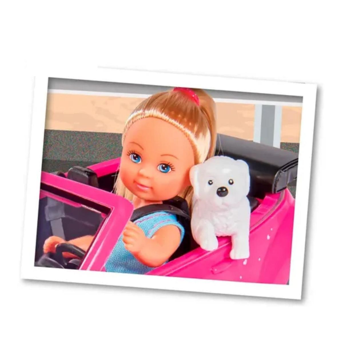 GENERICO - Juguete Figura Evi Con Mascota Y Auto Paseo Infantil