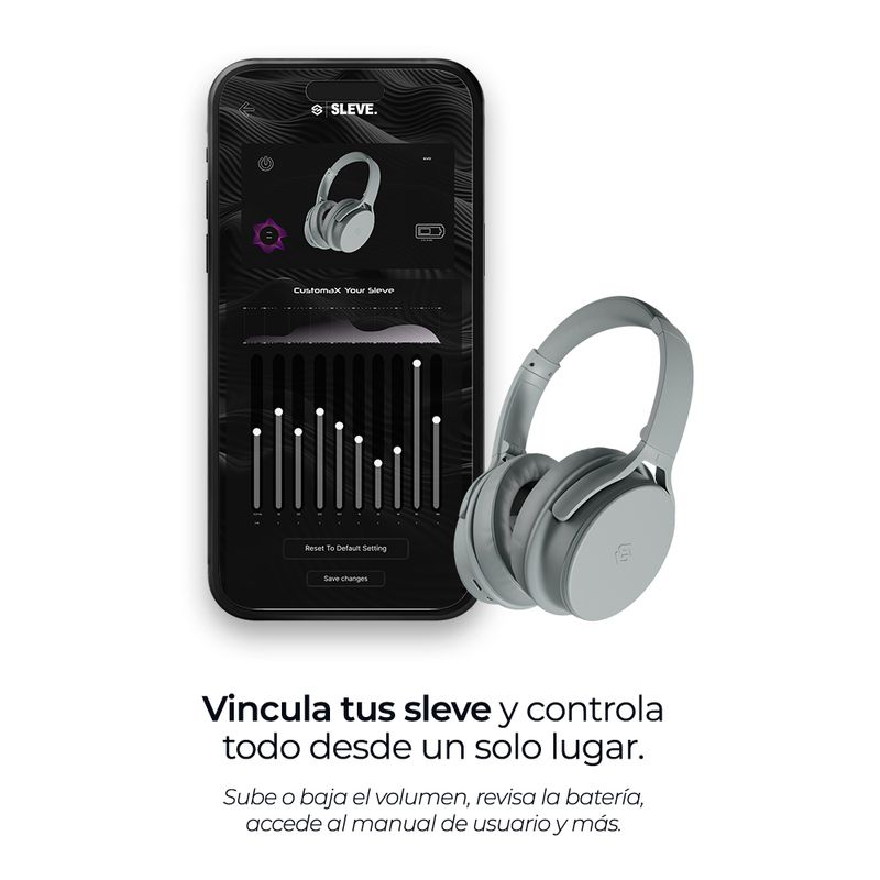 SLEVE Audifonos Inalambricos Bluetooth Sleve Evo 2Gen Silver