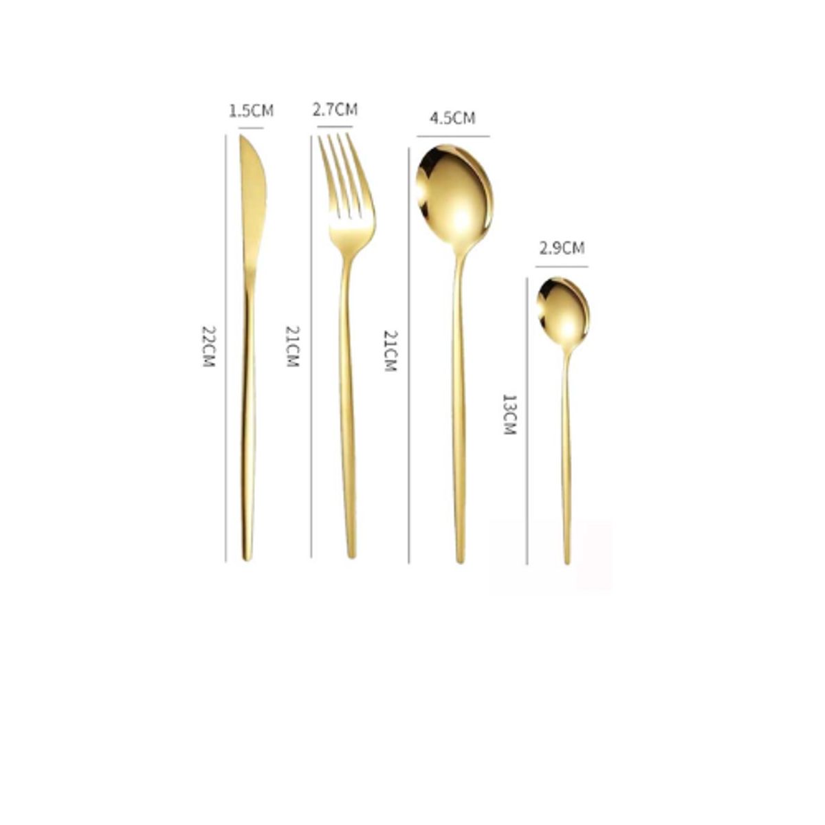 GENERICO - Juego De Cubiertos De Lujo 24 Piezas