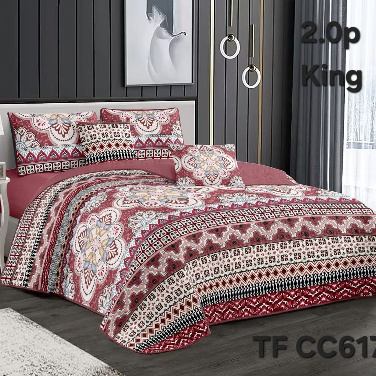 GENERICO - Cubrecama - Cobertor Quilts de Verano 2,5 plazas - King