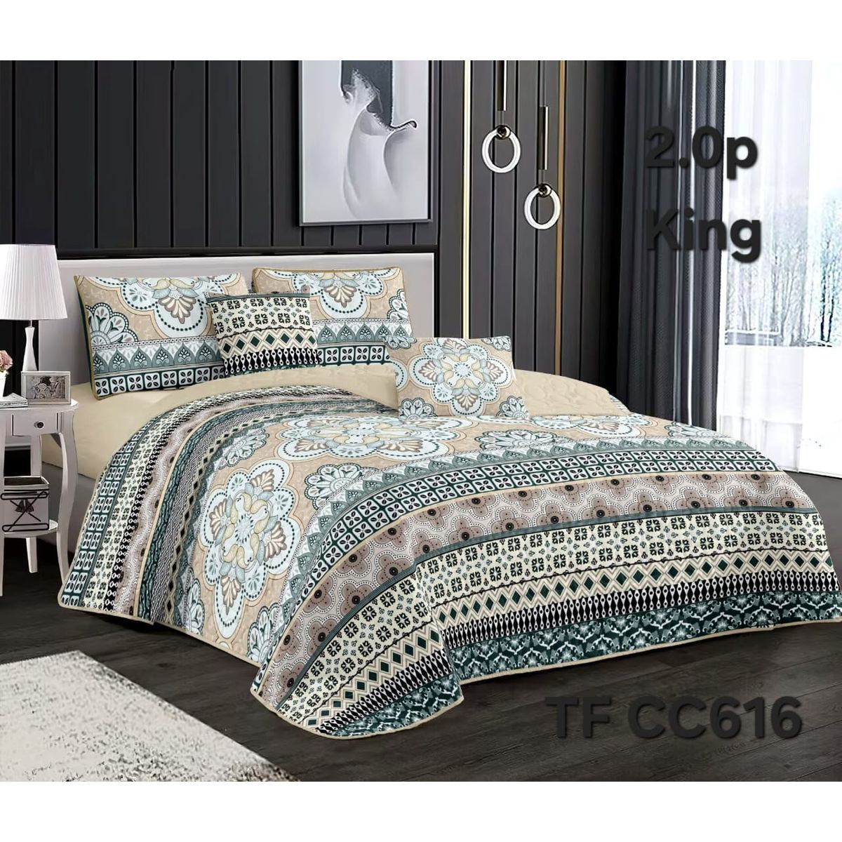 GENERICO - Cubrecama - Cobertor Quilts de Verano 2,5 plazas - King