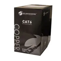 ATLANTICSWIRE - CABLE UTP CAT6 305 MTS, 23 AWG, 100% COBRE. GRIS.