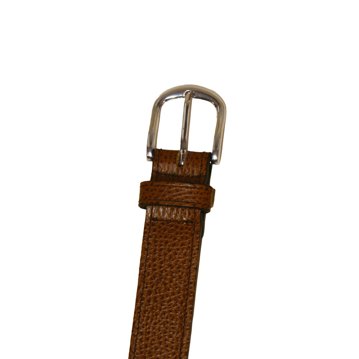 NICOLETTA - Cinturón Cuero Genuino Arabica Café